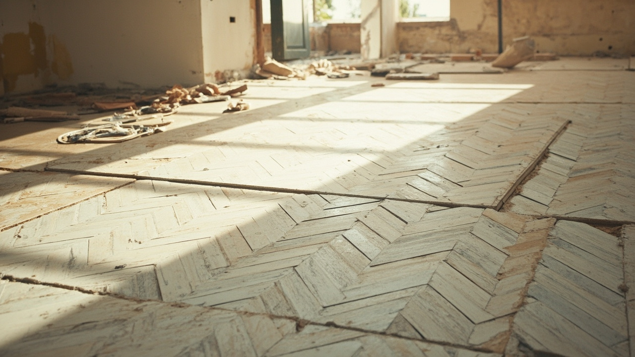 Mesure de la surface de carrelage pour un projet de construction