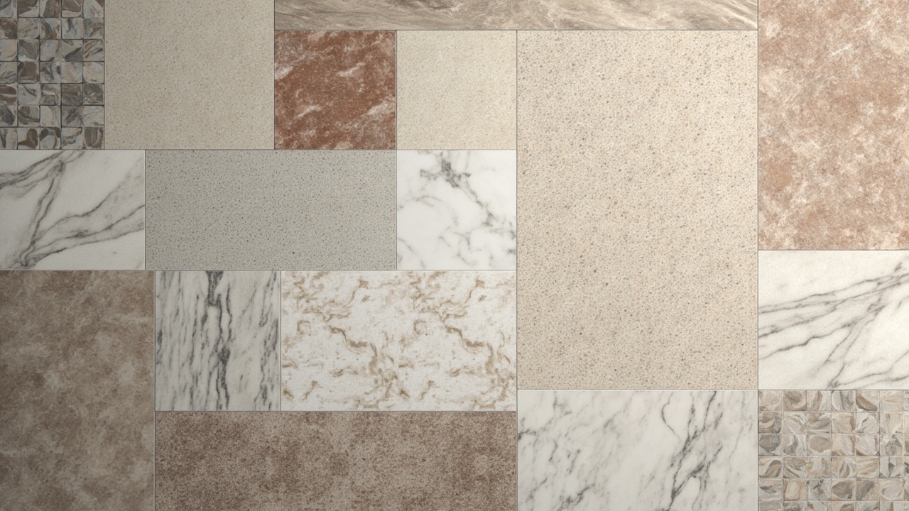Échantillons de motifs de carreaux céramiques