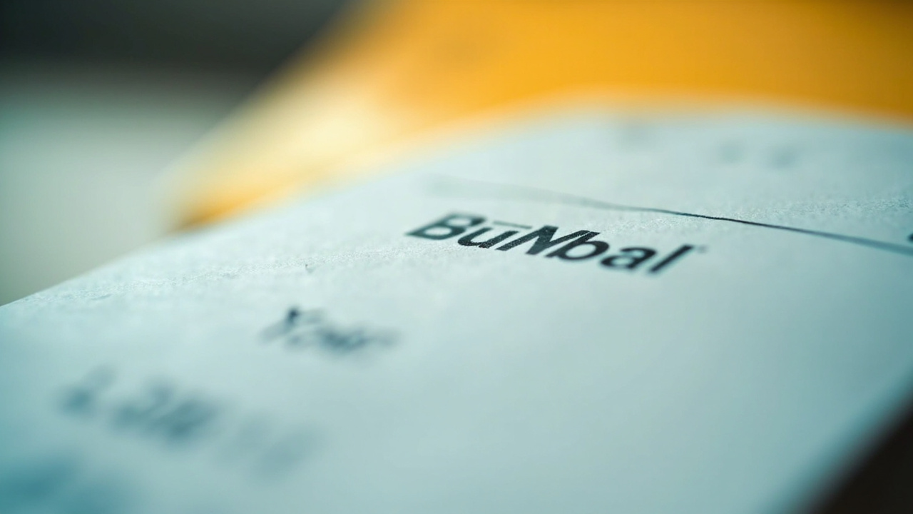 Bank payment documents and a calculator on a desk for supplier payment