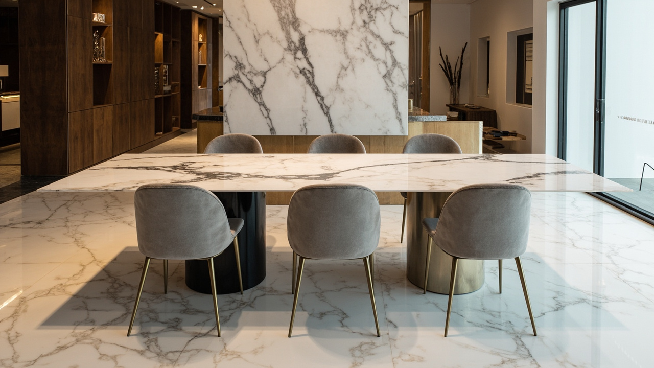 Table à manger de luxe moderne