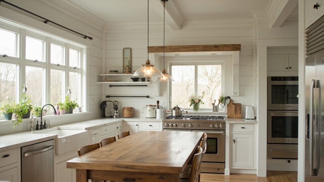 Contemporary Farmhouse Style: Modern Materials and Rustic Decor Elements