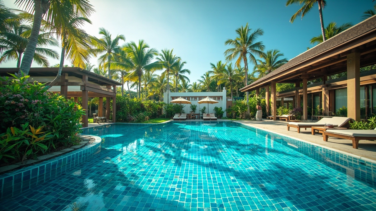Thai Resort สระว่ายน้ำ Tiles from จีน: Complete จัดซื้อ Case Study