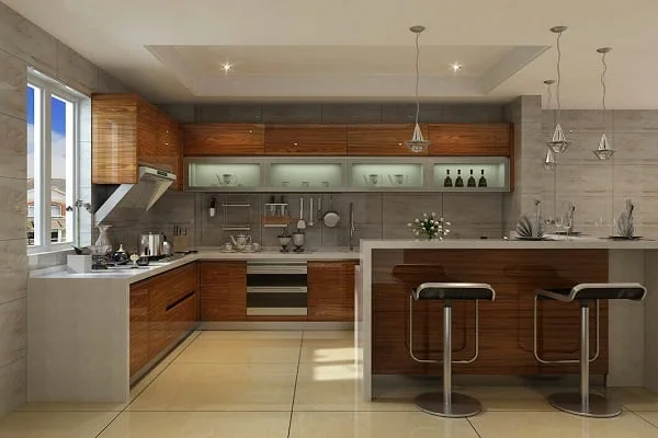 High Gloss MDF Kitchen Cabinets