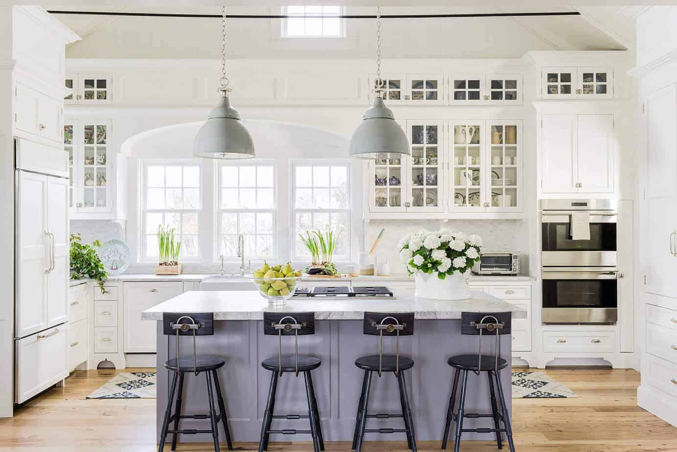 Modern Antique White Kitchen Cabinets