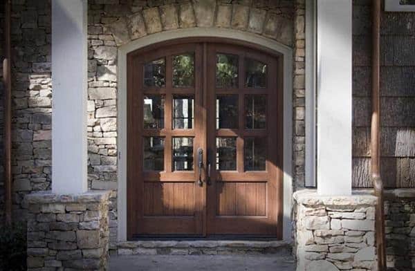 Rustic Double Front Doors