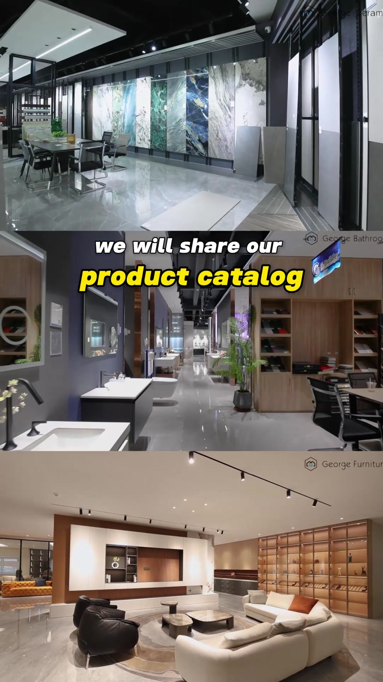 George Group showcases sanitary-ware, furniture, and tiles in modern showrooms