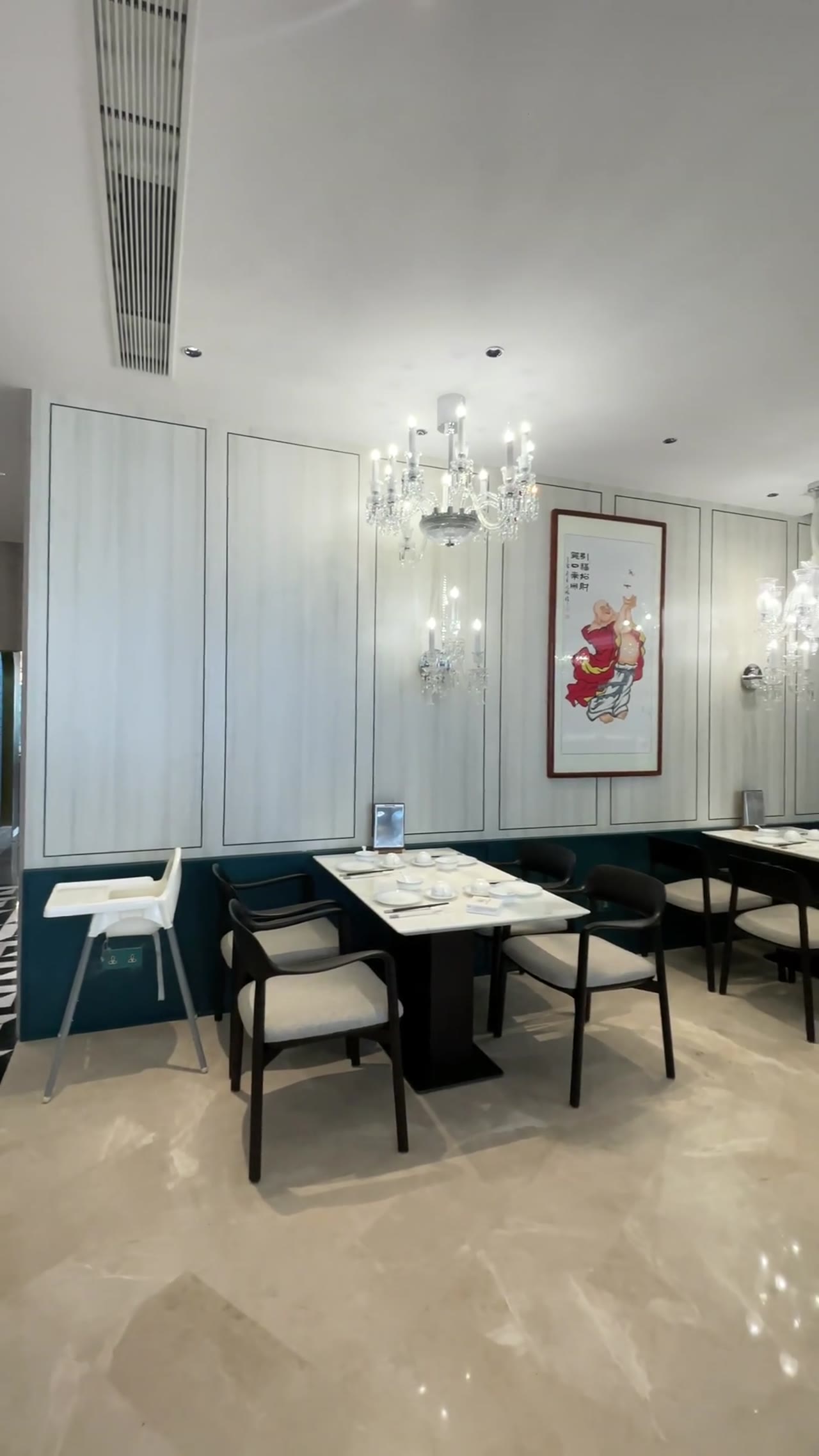 Sanitary-ware product demonstration in showroom